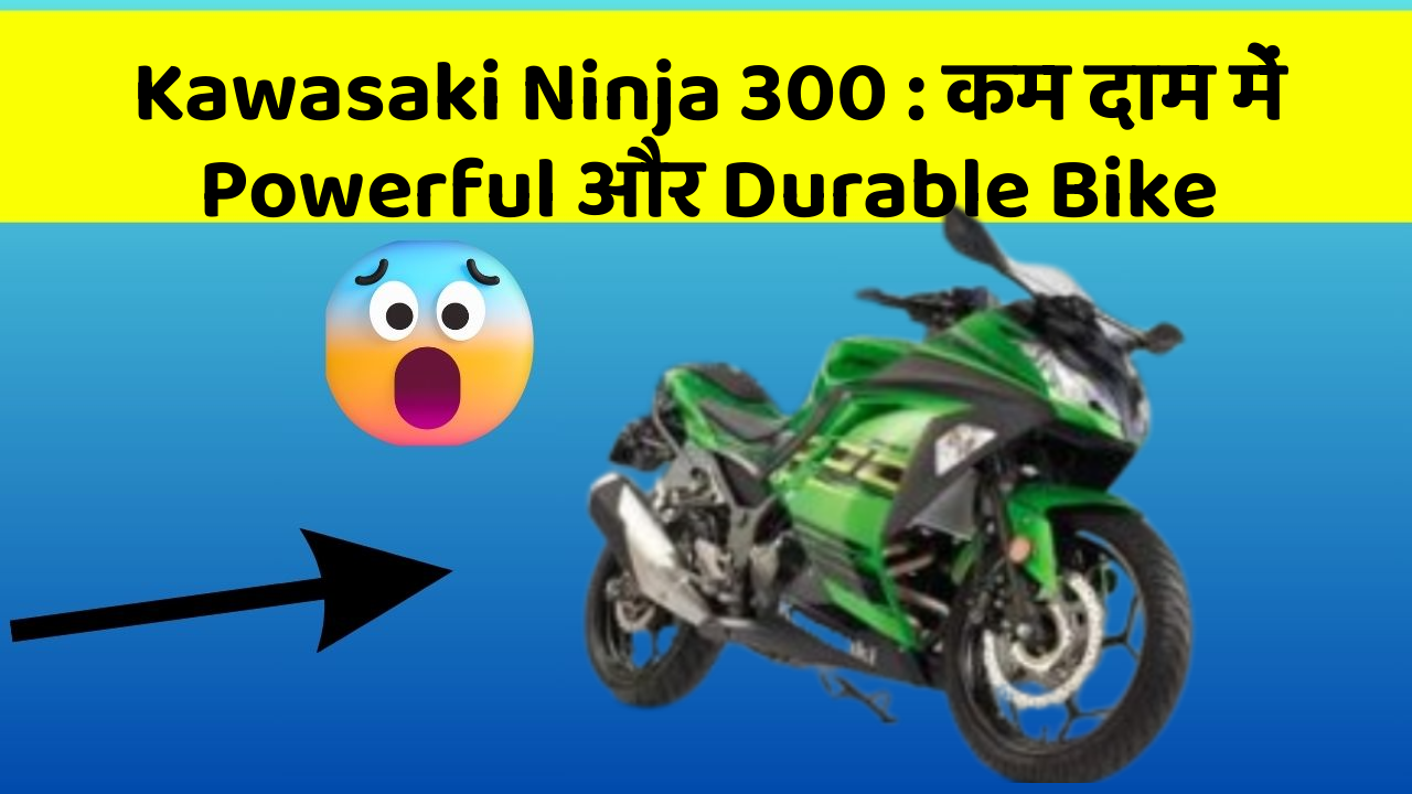 Kawasaki Ninja 300: कम दाम में Powerful और Durable Bike